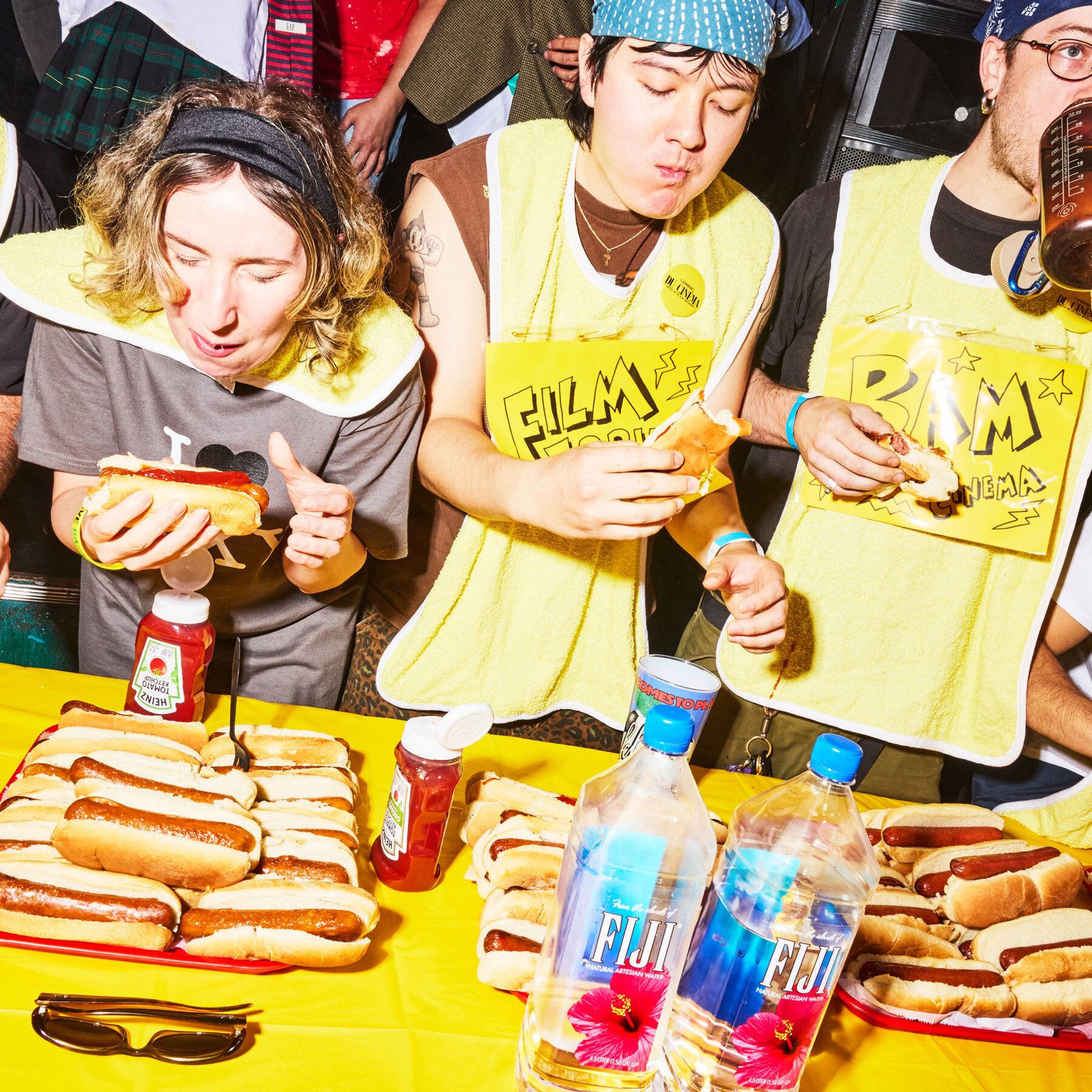 New York’s Biggest Film Fans Wolf Down Hot Dogs