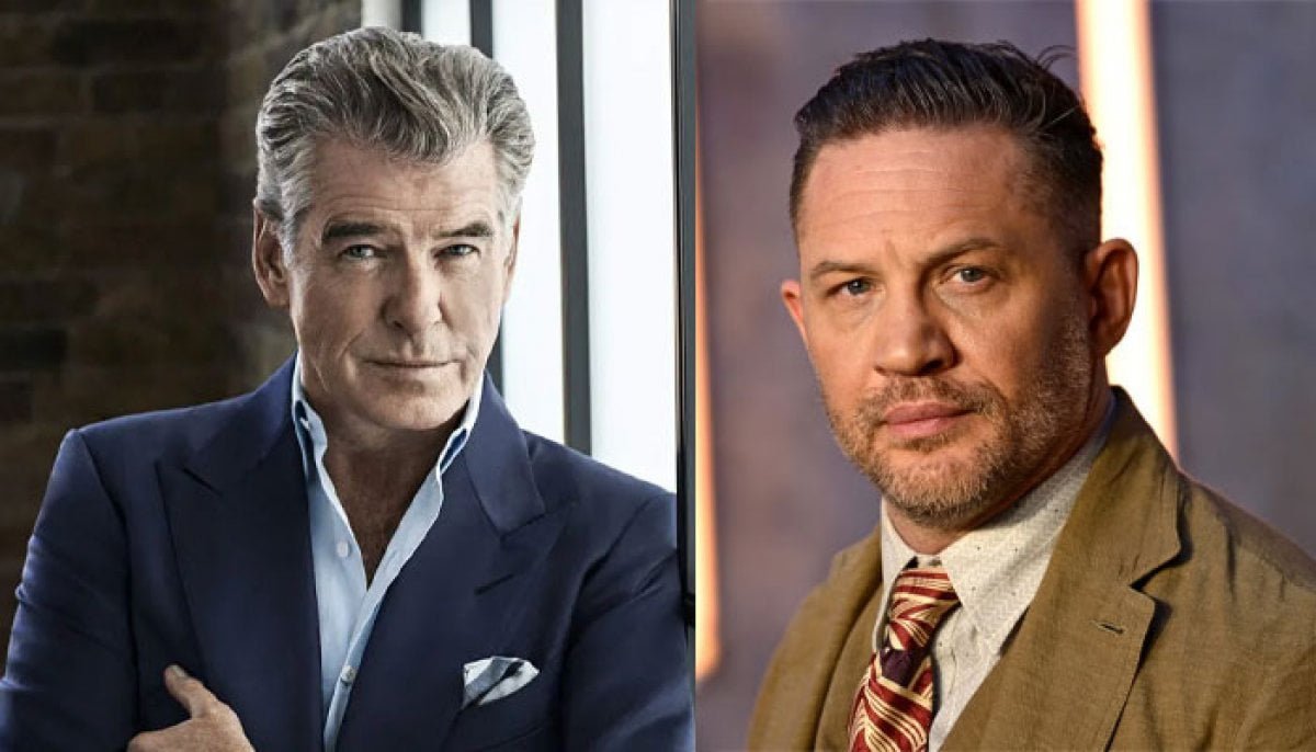 Pierce Brosnan weighs in on Tom Hardy feud reports
