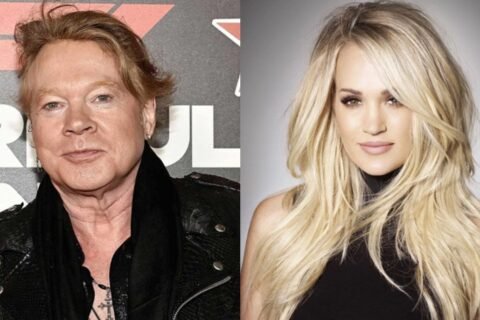 Carrie Underwood switches music genre as she teams up with rock legend Axl Rose