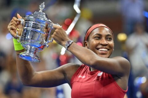 US Open women's final: American Coco Gauff rallies to defeat Aryna Sabalenka in dramatic finish