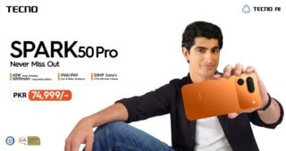 TECNO SPARK 50 Pro Arrives in Pakistan with 60W Super Charge, and 6000mAh Battery!