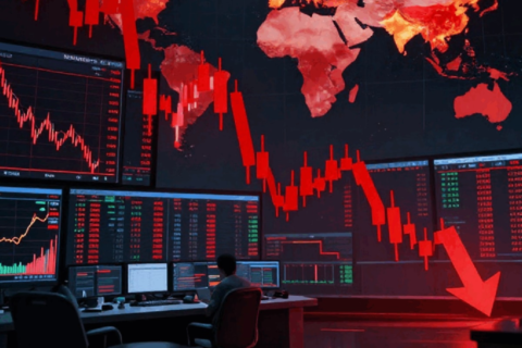 Markets Fall For 3rd Straight Day: Sensex Falls 374 Points, Nifty Ends Lower As Crude, US-Iran Tensions Weigh
