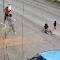 Video captures grocery store manager's daring rescue of toddler who ran into oncoming traffic