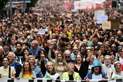 Tens of thousands protest against Spain's housing crisis