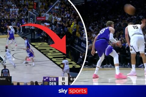 'What a pass!' – Jokic pulls off OUTRAGEOUS behind-the-back dime across court!